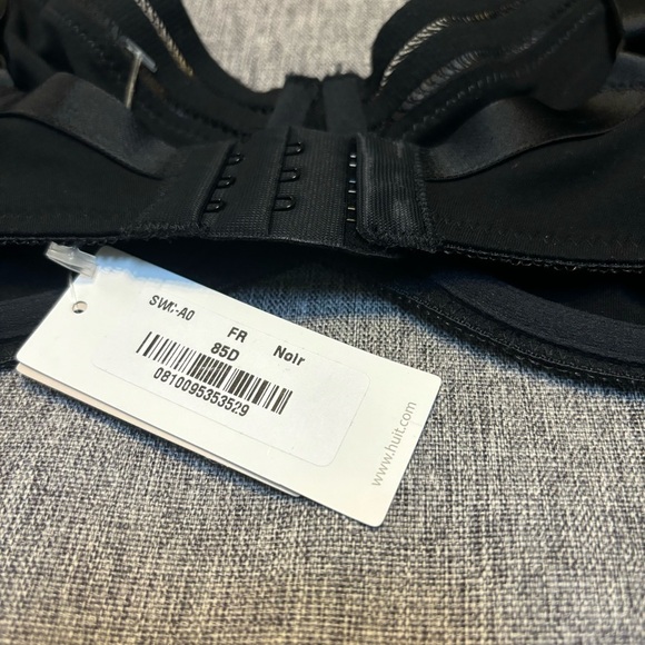 HUIT - Sweet Cotton - Underwire Bra, Black, 32D - Picture 7 of 8